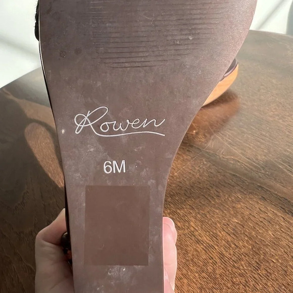 ROWEN Womens Woven Red & Blue Wedge Sandals Size‎ 6 With Back Zipper Closure - Picture 8 of 8